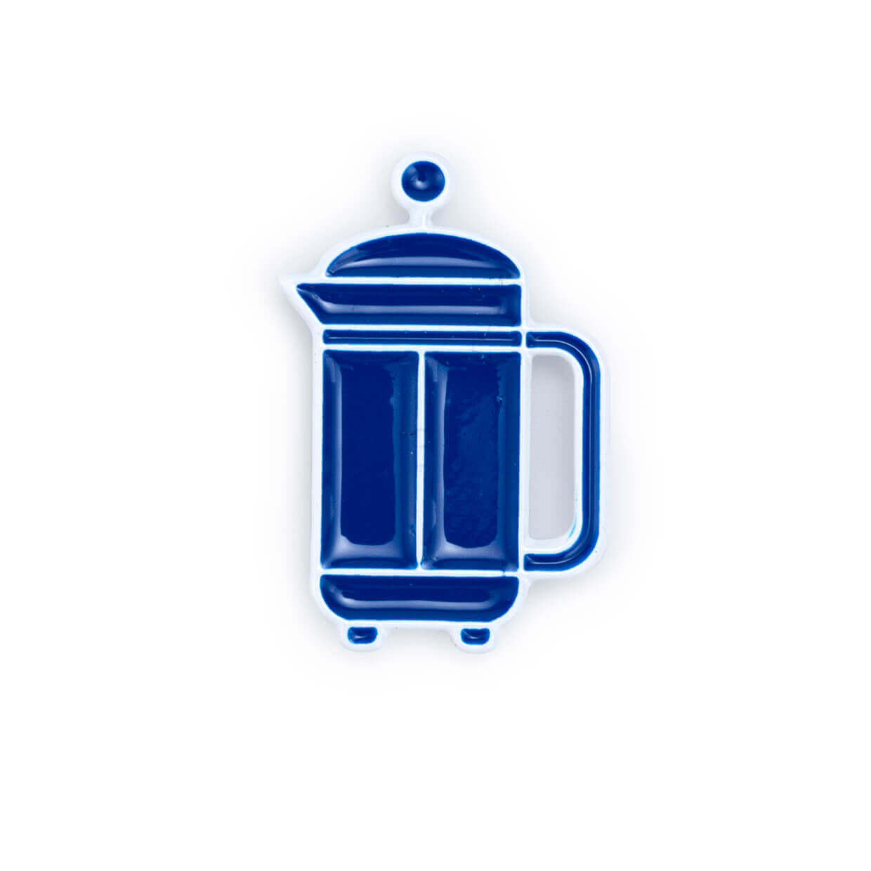 French Press Enamel Pin