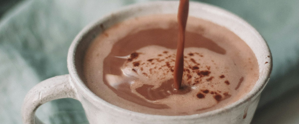Mug of rich hot chocolate