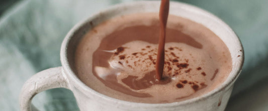 Mug of rich hot chocolate