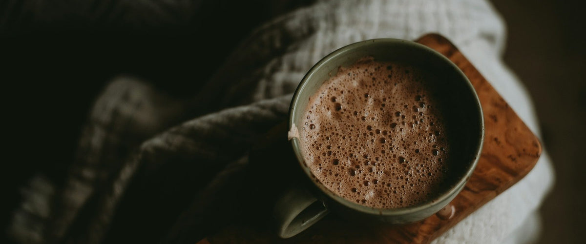 Dairy-free hot chocolate in a mug