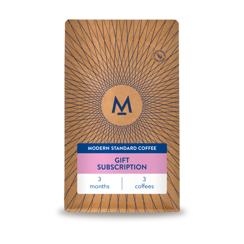 Gift subscription coffee bag