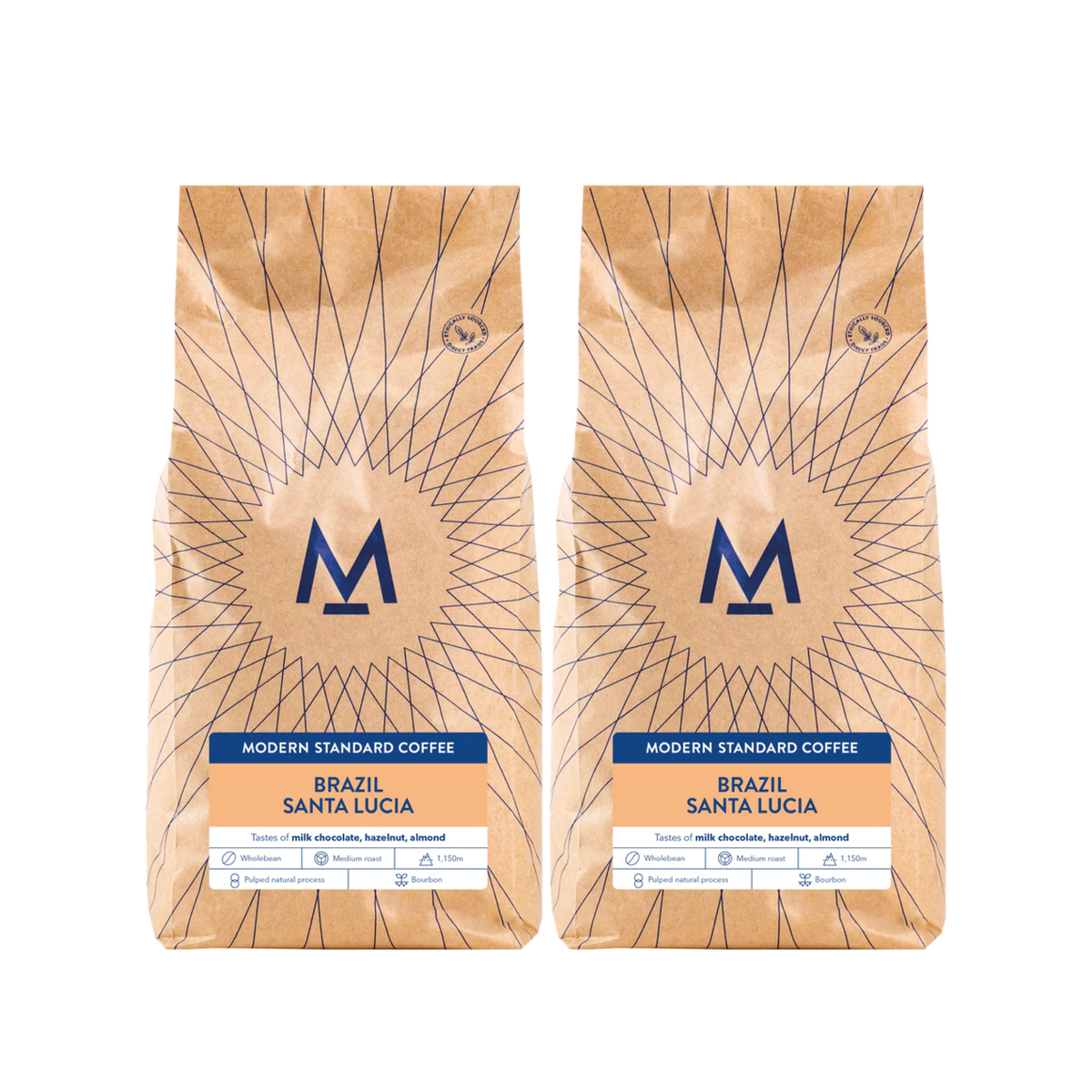 Mix & Match 1kg: two bags of Santa Lucia Brazil coffee