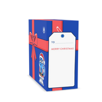 Christmas Coffee in free gift wrap: Santa Mo navy gift box with red ribbon, gift tag | Modern Standard Coffee