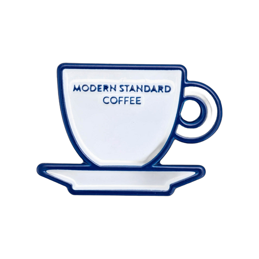 Espresso Cup Enamel Pin by Modern Standard Coffee, 20mm soft enamel
