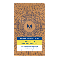 Finca Filadelfia Guatemala coffee bag, front label with tasting notes