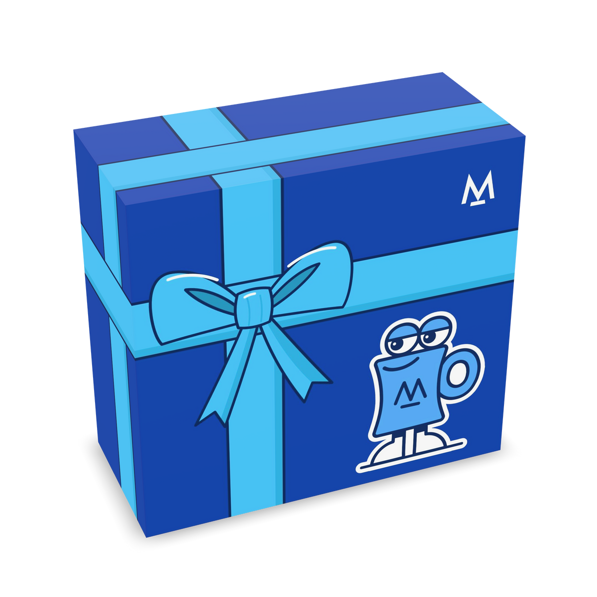 Just For You Coffee Gift Box – gift box, left three-quarter view