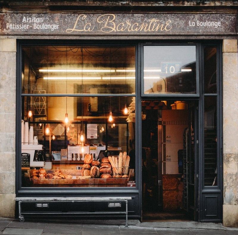 The shopfront of La Barantine bakery in Edinburgh