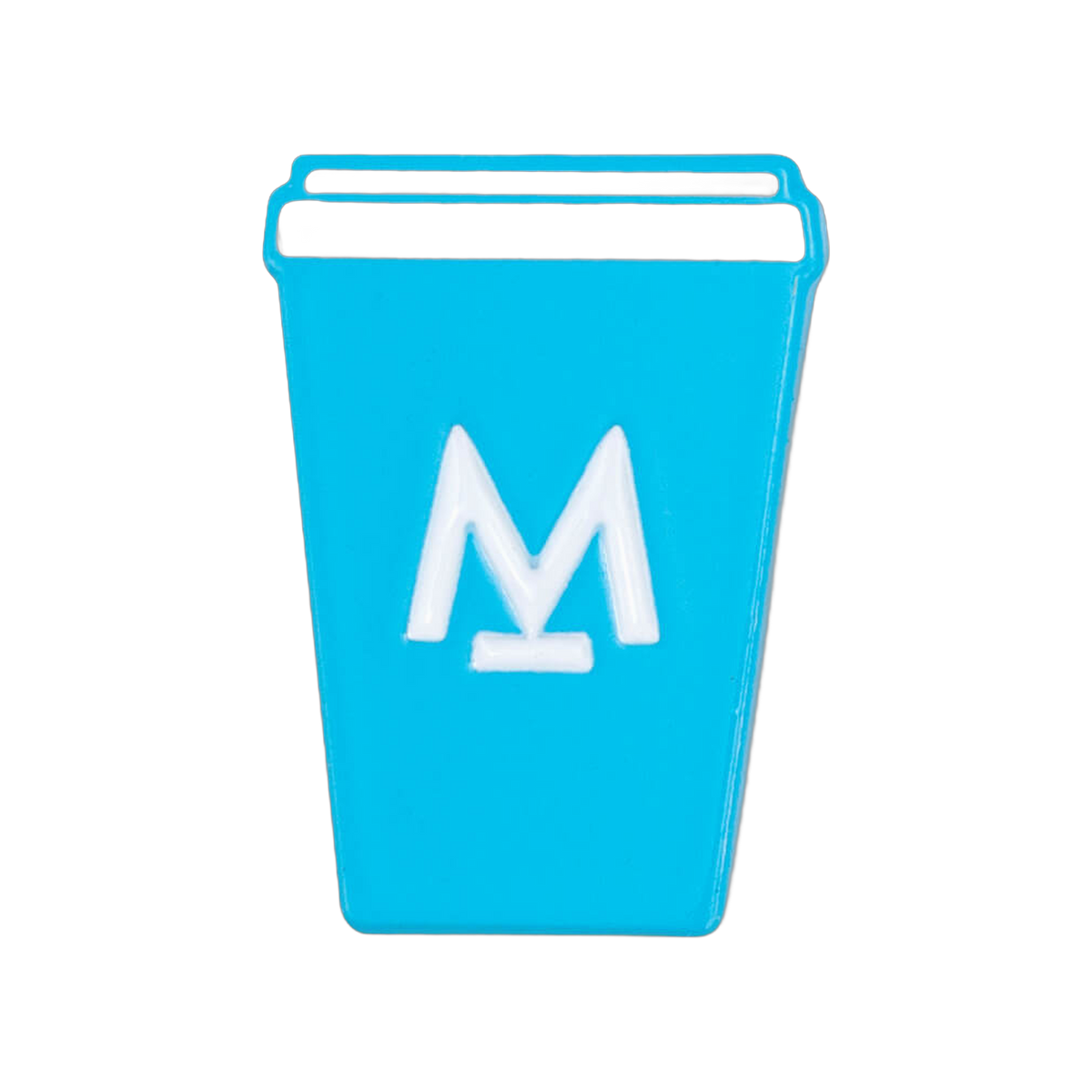 Light Blue Takeaway Cup Enamel Pin