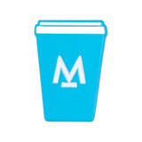 Light Blue Takeaway Cup