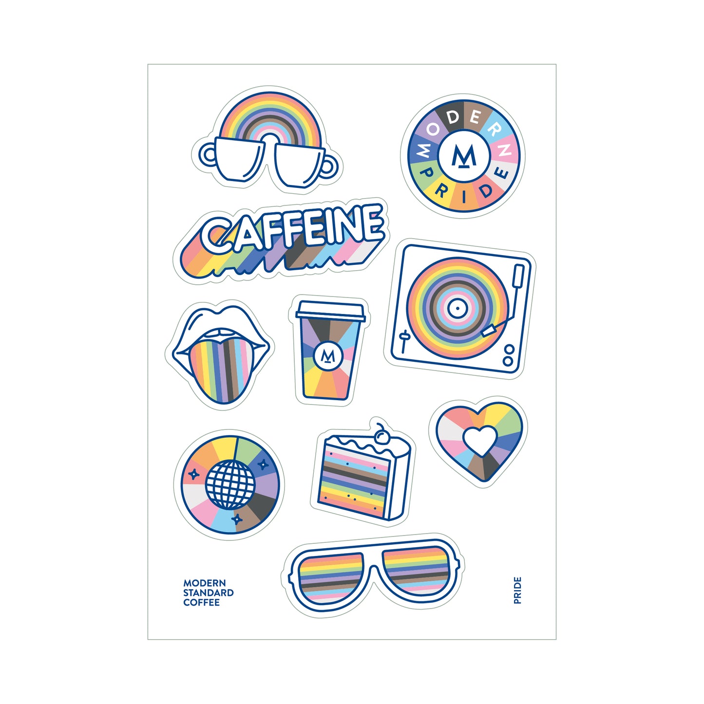 Pride Sticker Sheet – Modern Standard Coffee