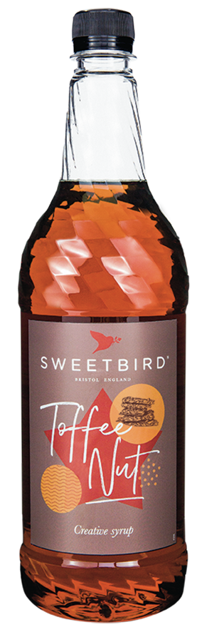 Sweetbird Toffee Nut syrup 1 litre bottle