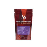 Front of the smaller pouch of Modern Standard 52% Hot Chocolate